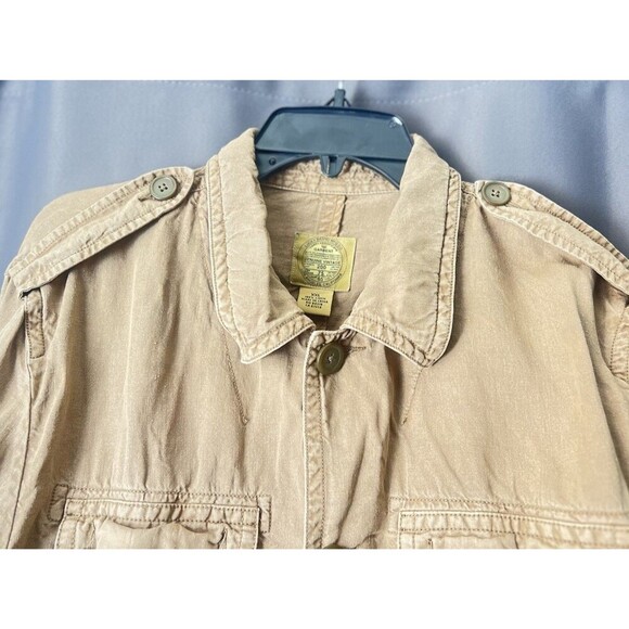Vtg Lucky Brand Utility Jacket XXL Field Cargo Military Chore Coat Barn Safari - Picture 2 of 7